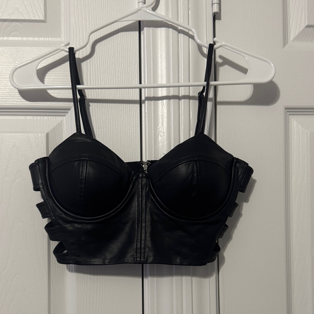 Black Strappy Women's Top